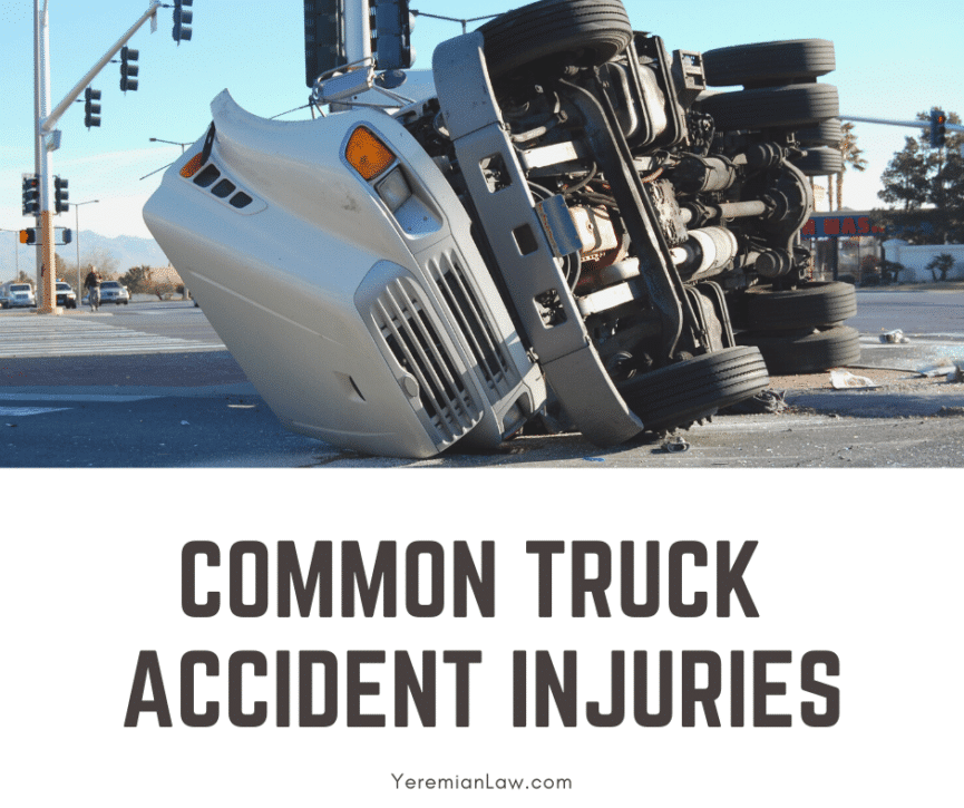 Common Truck Accident Injuries