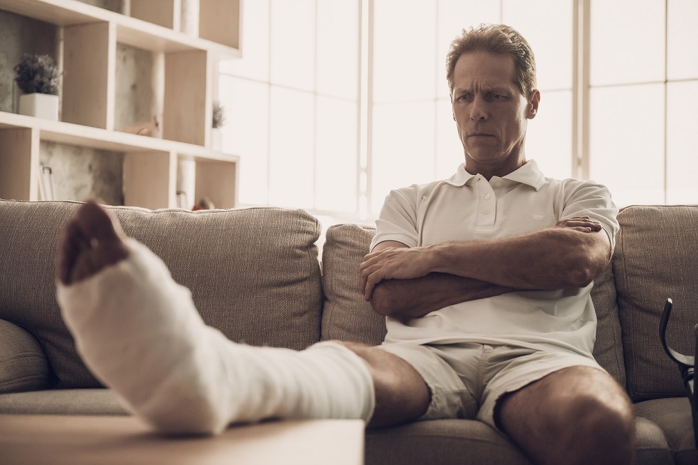 Common Injuries From Slip-and-Fall Accidents - Broken Leg