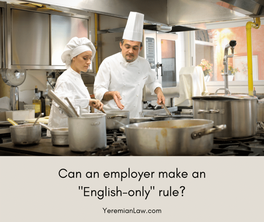 Can Employers Require You to Speak English in the U.S.